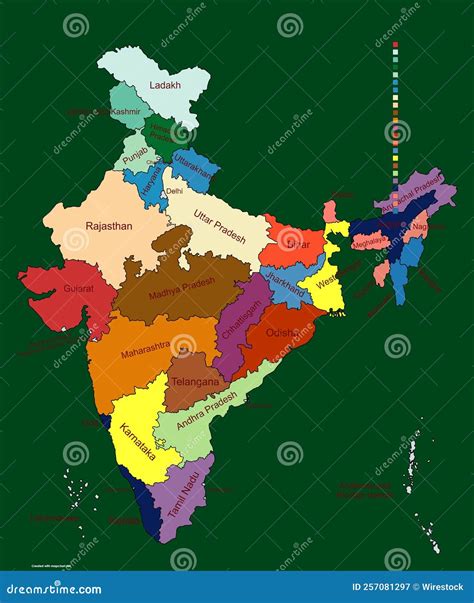 Digital India Concept, India Map With Circuit Lines On Technology ...