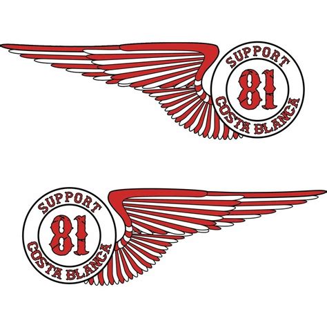 49 Hells Angels Support 81 Aufkleber Wings 2x 21cm Ebay