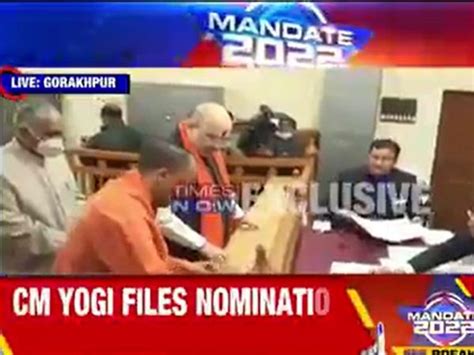 Up Elections 2022 Yogi Adityanath Files Nomination From Gorakhpur