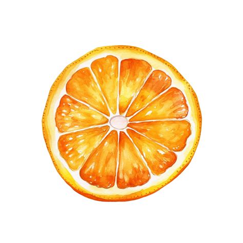 orange slice drawing 6