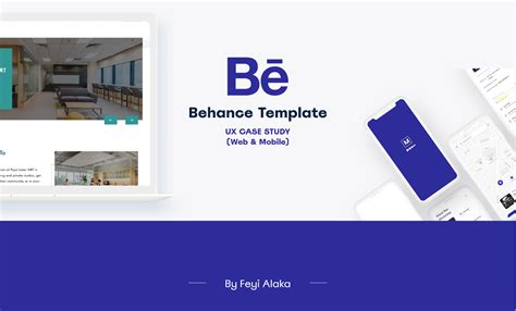 Behance Case Study Presentation Template Web And Mobile Figma