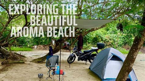 🏝️ Camping Overnight Low Tide Beach 🏖️ Aroma Beach 🏝️ Youtube