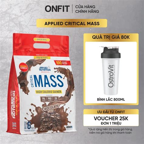 Applied Nutrition Critical Mass Gainer Kg S A H Tr T Ng C N T Ng