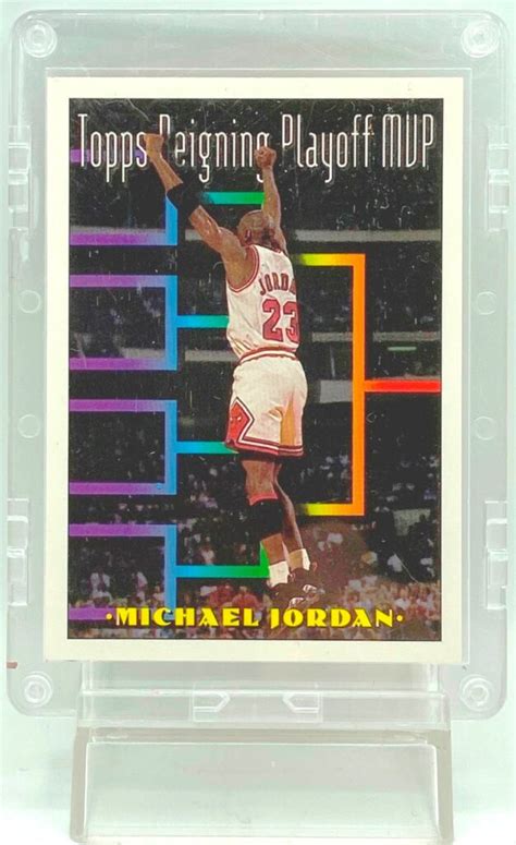 Vintage 1994 Topps Reigning Playoff MVP Michael Jordan Card 199