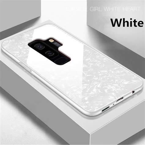 Bakeey Shell Pattern Glossy Glass Soft Edge Protective Case For Samsung Galaxy S9s9 Plus Sale