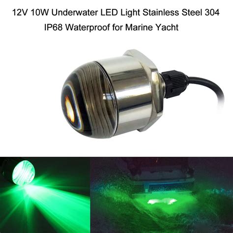 12V 10W Underwater LED Light Stainless Steel 304 IP68 Waterproof Signal