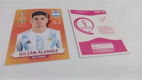 Figurita Panini Original Mundial Qatar 2022 Arg 14 J Alvarez En Venta