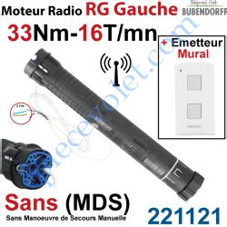 Bubendorff Moteur Bubendorff Radio Rg Gauche Nm Sans Mds Et