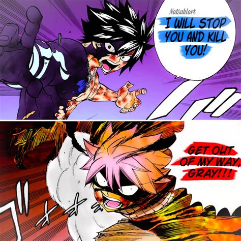 Gray Fullbuster VS Natsu Dragneel Manga Coloring by N4tsukiArt on ...