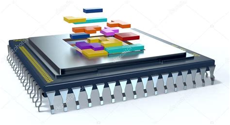 Unidad central de procesamiento cpu fotografía de stock lucadp