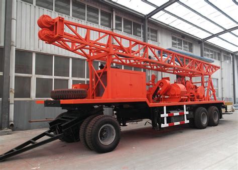 120KW 450m Trailer Mounted Water Well Drilling Rigs