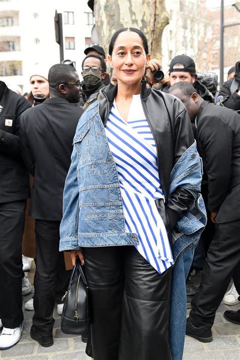 See Tracee Ellis Rosss Jean Shoes At Paris Fashion Week Popsugar