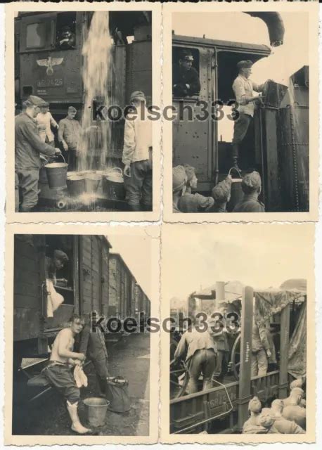 4 FOTOS SOLDATEN Der Wehrmacht Eisenbahn Reichsbahn Dampflok Nr 562426