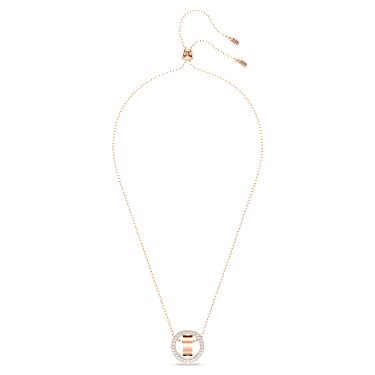 Dextera Pendant White Rose Gold Tone Plated Swarovski