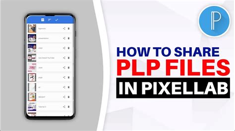 How To Share Plp Files In Pixellab Youtube