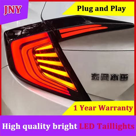 Jny Coche Estilo Para Honda Civic Th Luces Traseras Led Luz