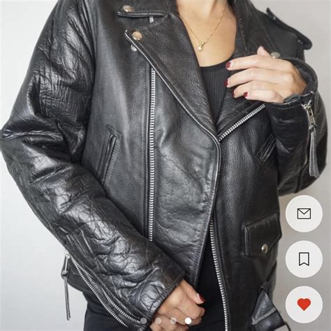 Repop Vintage Bonus Leather Moto Jacket Genuine Depop