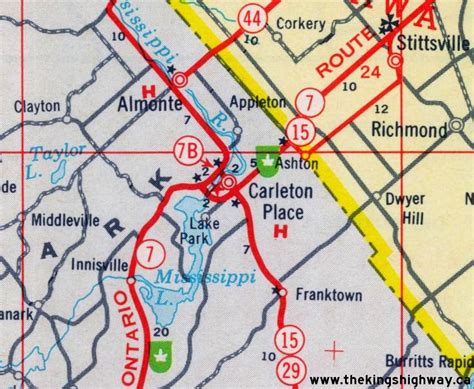 Ontario Highway 7A (Alt) Ashton-Stittsville Route Map - The King's ...