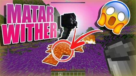 CÓMO MATAR AL WITHER BOSS FÁCIL Y RÁPIDO MINECRAFT ESPAÑOL YouTube