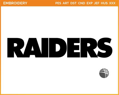 Las Vegas Raiders - Wordmark Logo (2020) - Football Sports Embroidery ...