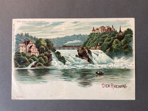 Der Rheinfall Litho Kaufen Auf Ricardo