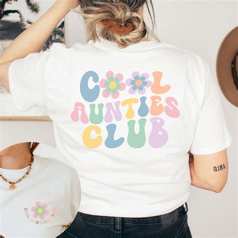 Cool Aunt Club Shirt Cool Aunties Club Shirt Gift For Auntie Gift