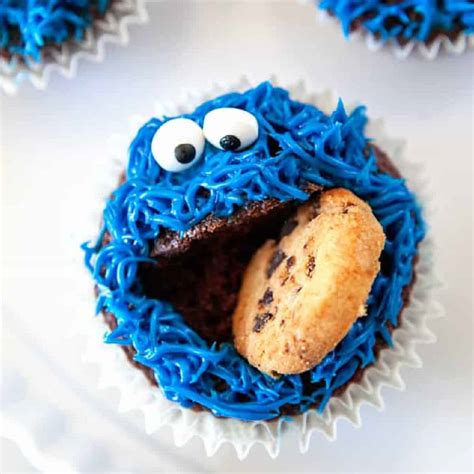 Fun Cookie Monster Cupcakes Noshing With The Nolands