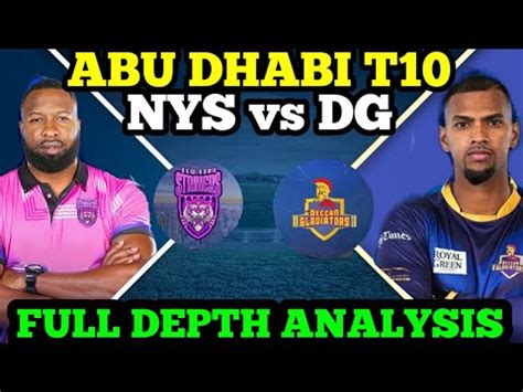 NYS Vs DG Dream11 NYS Vs DG Abu Dhabi T10 Dream11 Prediction ABU