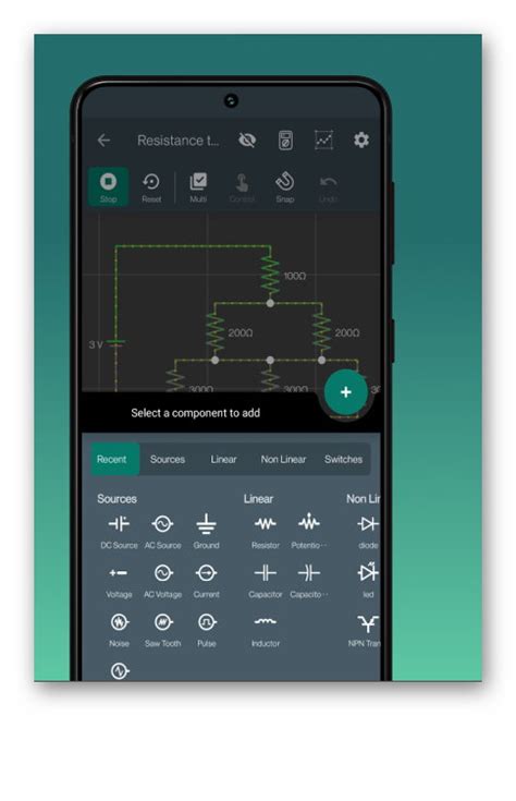 Stiahni Si Mobil PDA VoltSim Circuit Simulator 0 2 16