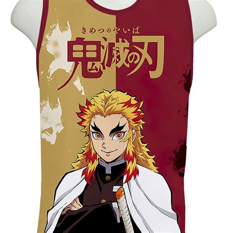 Camiseta Demon Slayer Kyojuro Regata Elo7