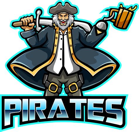 Pirates Mascot Gaming Logo Design By Visink Thehungryjpeg