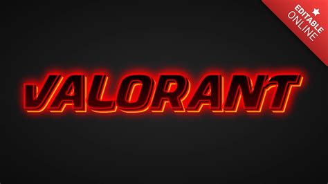 Valorant Fire Font Text Effect Generator