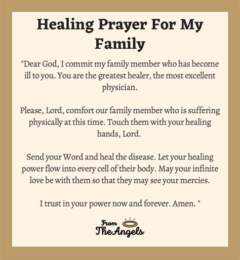 7 Miracle Prayers For Healing A Family Member: With Images