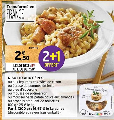 Promo Risotto Aux C Pes Chez Intermarch Hyper Icatalogue Fr