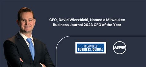 Cfo David Wierzbicki Named A Milwaukee Business Journal 2023 Cfo Of