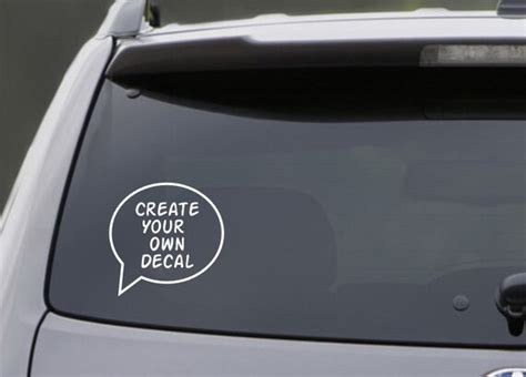 Personalize and Design Your Own Decal Custom Vehicle Vinyl - Etsy