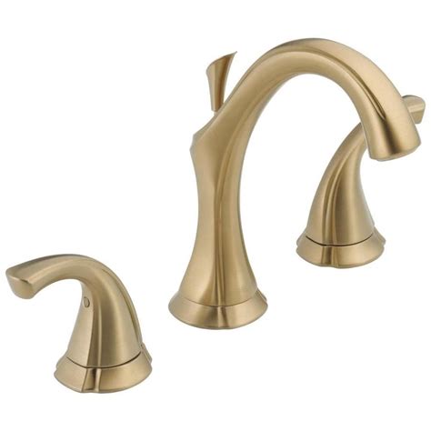 Shop Delta Addison Champagne Bronze 2 Handle Widespread Watersense Bathroom Faucet Drain