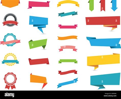 Flat Design Of Web Stickers Tags Banners And Labels Collection Web