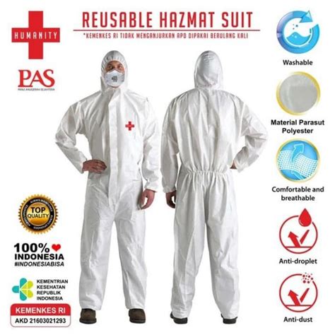 Jual Dijual Baju Apd Safety Coverall Medis Hazmat Suit All Size