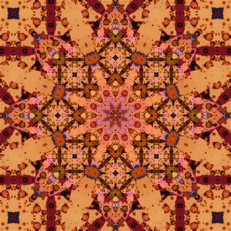 Premium Photo Square Seamless Patterns Kaleidoscope Pattern Is