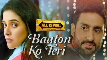 BAATON KO TERI LYRICS All Is Well Arijit Singh