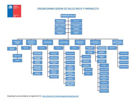 Organigrama Seremi Salud Arica Administracion Publica