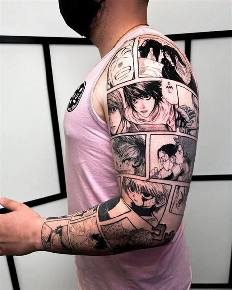 Anime Tattoo Page On Instagram Amazing Anime Sleeve Done By