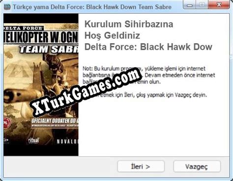 Delta Force Black Hawk Down Team Sabre Türkçe yama TurkGameZ