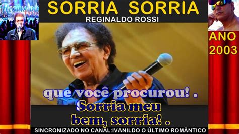 Sorria Sorria Reginaldo Rossi Karaoke Youtube