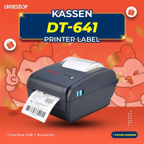 Jual Kassen Printer Barcode Cetak Resi Label Thermal Dt Usb