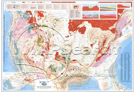 Oil & Gas Field Map of the United States, 2nd Edition - MapSearch ...