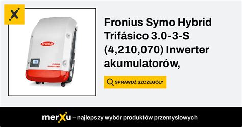 Fronius Symo Hybrid Trifasico S Falownik Baterii Wlan