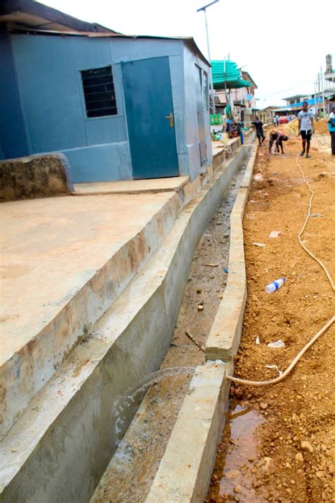 Ojodu Council Boss Segun Odunmbaku Inspects Construction Of Umaru Saro