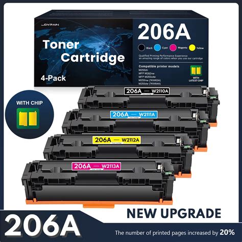 206a Toner Set W2110a W2111a W2113a W2112a 206a Toner Cartridge